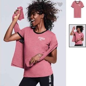 I’m selling this Soft Ringer Tee from PINK